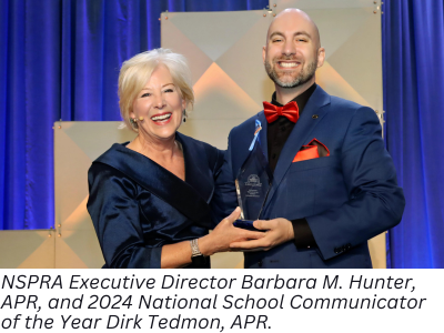 Barbara Hunter, APR, and Dirk Tedmon, APR
